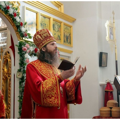 5 апреля 2018. Поздравление епископа Варнавы с Пасхой.
