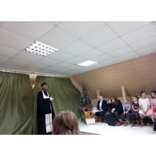 9 января 2023. Смолино. Рождественский вертеп в Воскресной школе.